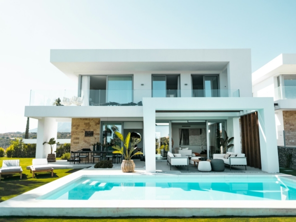white and blue swimming pool